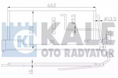KALE OTO RADYATOR 388800 -  Конденсатор, кондиционер